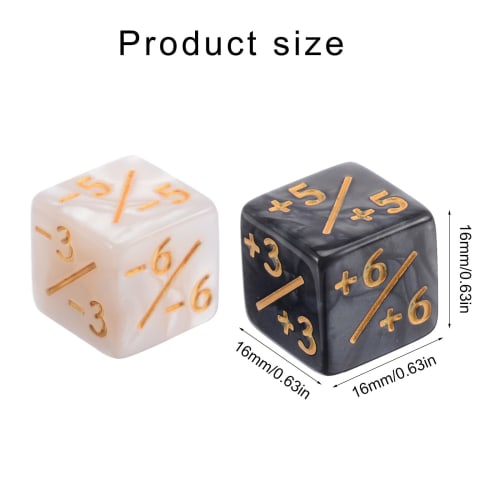 36pcs Acrylic Six Dice Loyalty Counters Dispositive and Dice Card Game Accessories Easy to Use