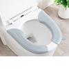2Pc/set Waterproof Toilet Seat Cover Closestool Mat Washable Bathroom Accessories Pure Color Soft Toilet Seat Cushion Universal