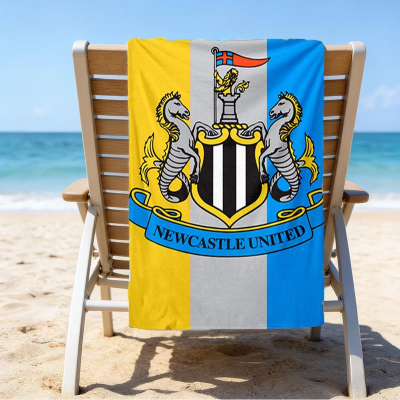 Strandtuch mit aufgedrucktem Wappen, Superweiche Mikrofaser, Perfektes Geschenk zum Geburtstag, für Pool, Strand, Reisen, für Familie und Freunde