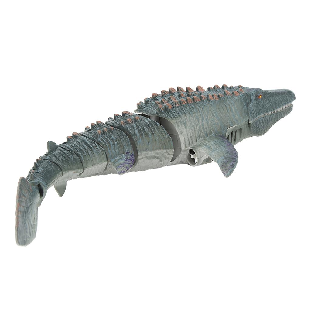 Remote Control Boat Mosasaurus Shape 2.4Ghz High Simulation Waterproof Diving Toy for Adults Kids