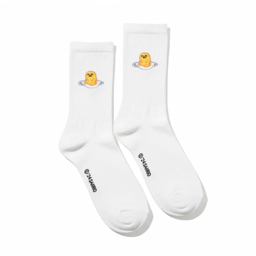 Sanrio Unisex Authentic Character Socks White Gudetama