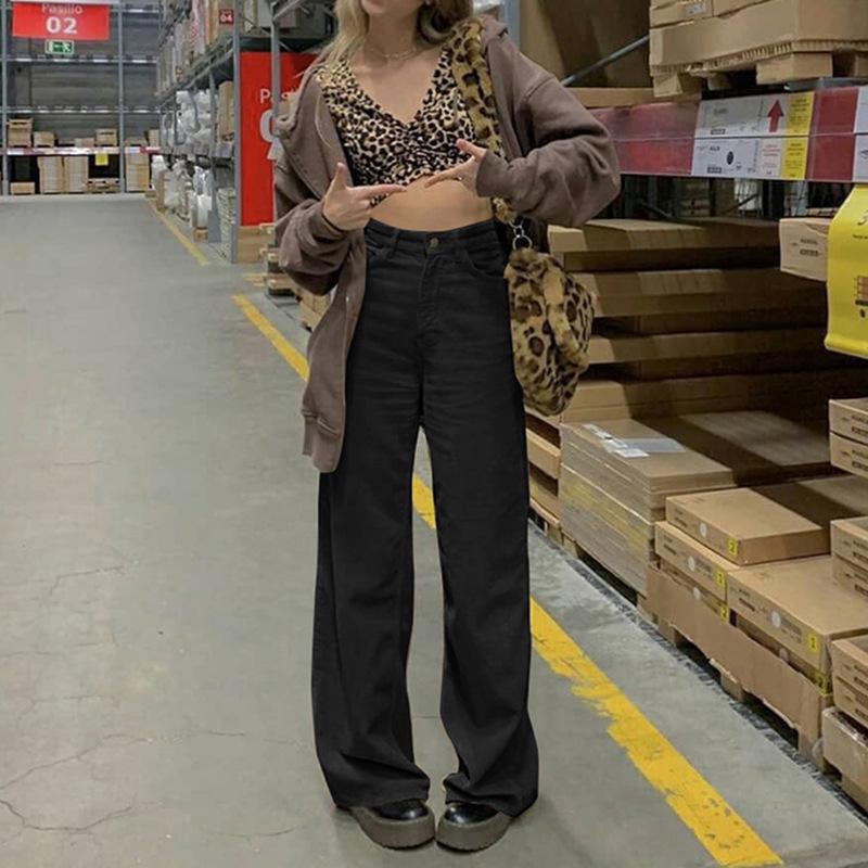Corduroy Drag Floor Draped Wide Leg Casual Pants Women Fall
