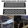 2pcsCelsiusset Aluminium Sand Ladders Recovery Board Ramp Tool for 1Celsius10 RC Crawler(Black)
