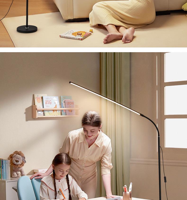 Full Spectrum Eye Protection Lamp – Anti-Blue Light Floor Light for Bedrooms, Desks, Pianos, and Student Reading.