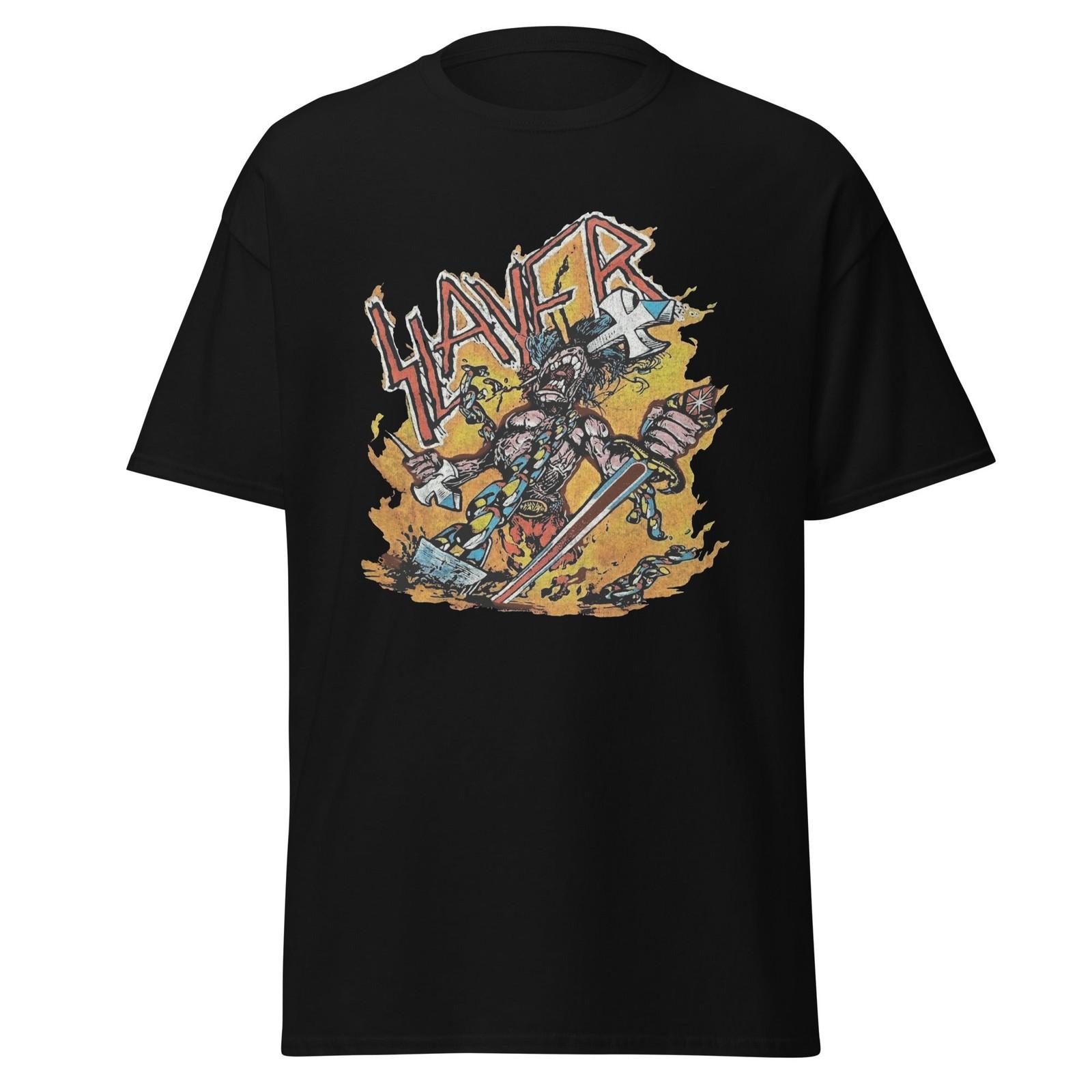 Stakes Slayer Slain By The Sword Jumbo Print T-Shirt T-Shirt Black New XXXL