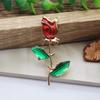 Rose Brooch, Exquisite, Small and Fashionable, New Light Luxury Style In Autumn and Winter, Gifts for Friends, Alloy Material