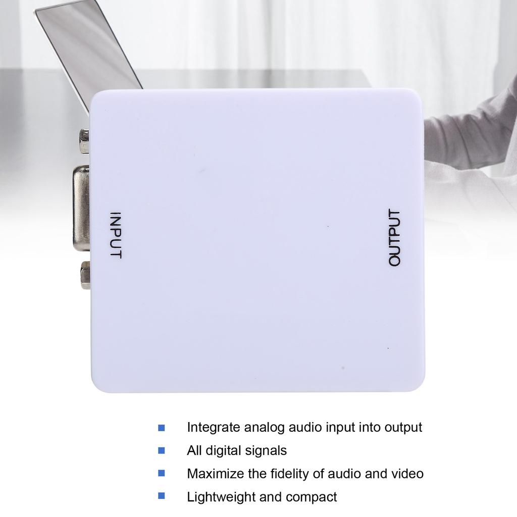 VGA to High Definition Multimedia Interface Converter   HD 1080P Conversion Box Adapter