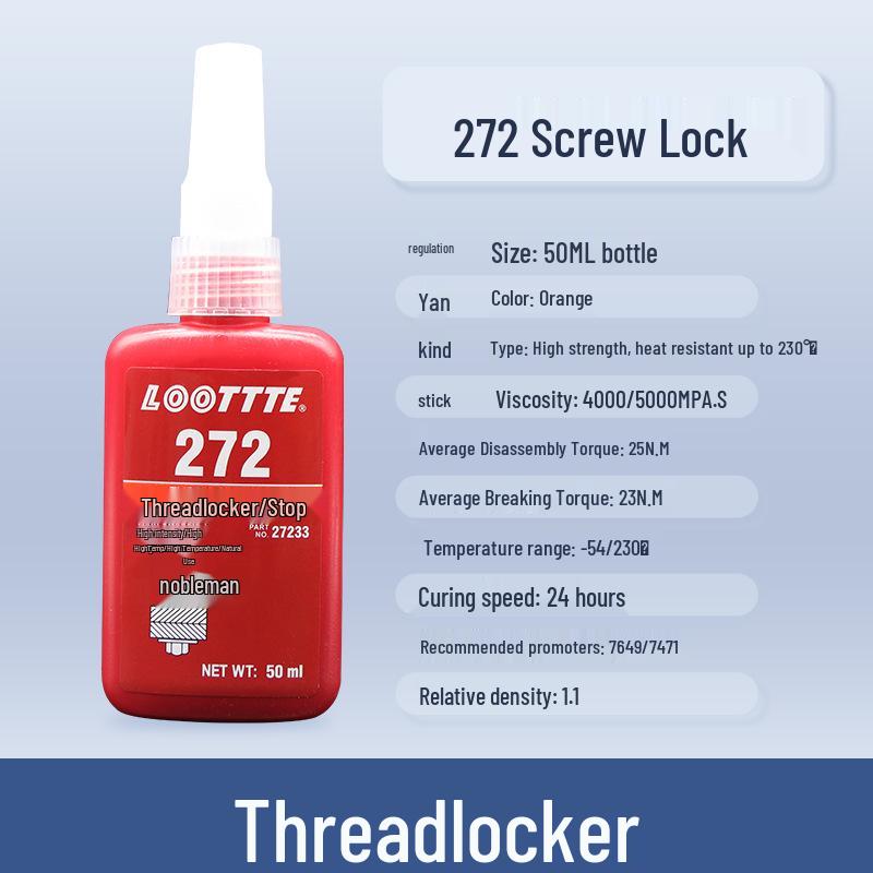 Anaerobic Thread Locking Sealant: 243, 222, 242, 262, 263, 271, 272, 277