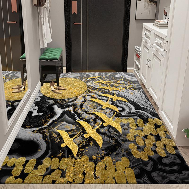 

Входной коврик Грязеотталкивающий ковер Спальня Легко ухаживать Гостиная Простой коврик 40*60CM