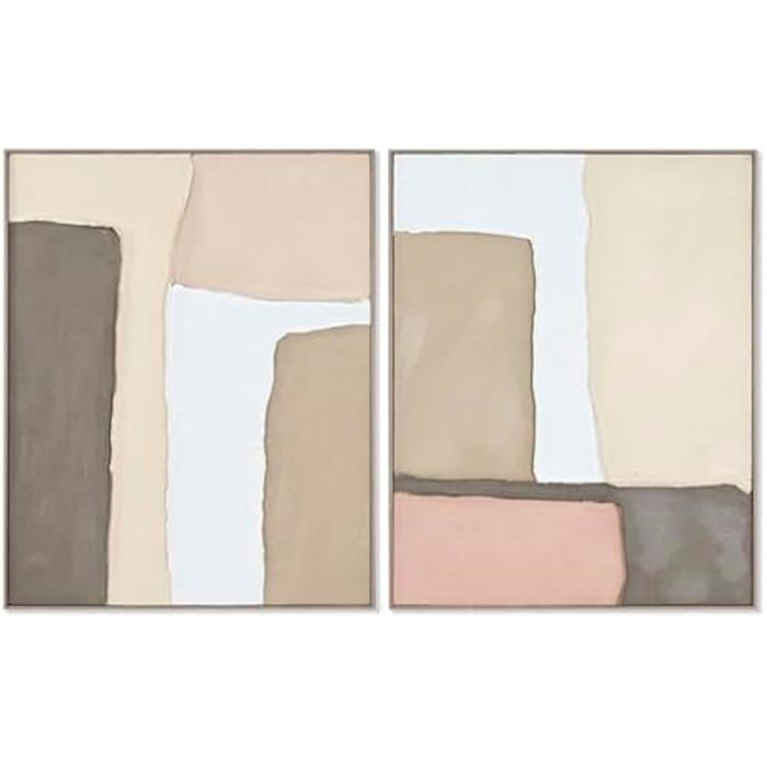 Tableau - HOME ESPRIT - Urbain - Multicolore - 2 unités - 82,2 x 102 cm