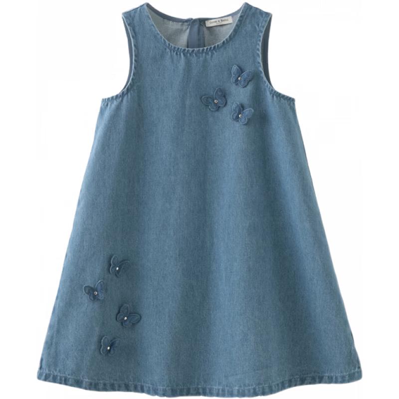 

DAVE & BELLA Girls Sleeveless Denim Summer Dress 130cm