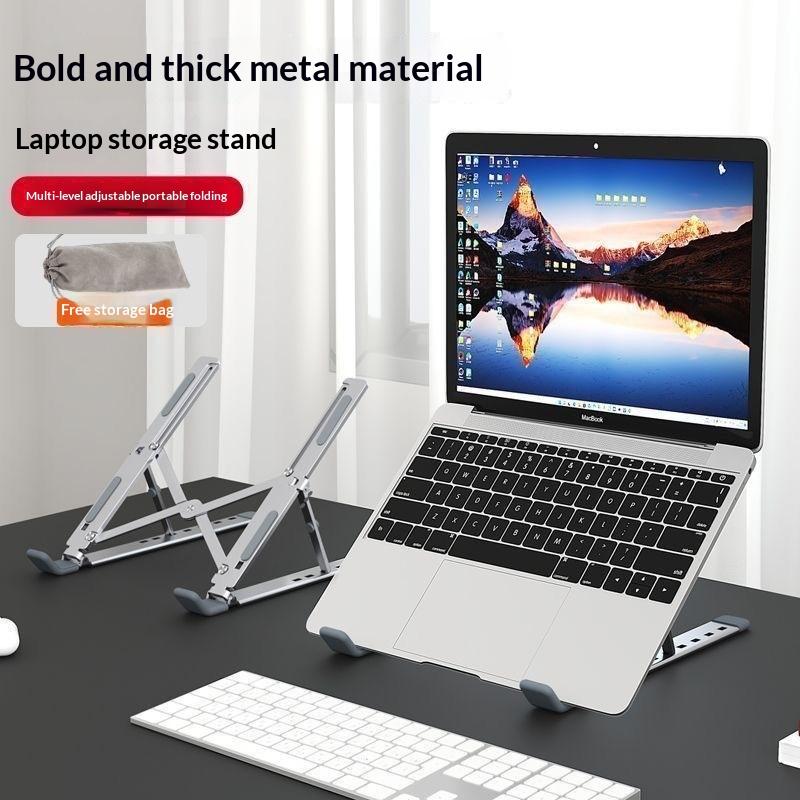 Laptop Stand Metal Material Foldable Portable Laptop Heighten Laptop Holder Bracket Notebook Stand