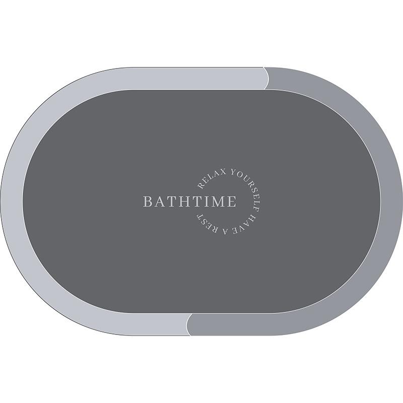 Bathroom Moisture-wicking Foot Mat Toilet Simple Diatom Mud Floor Mat Bathroom Moisture-wicking Slip-resistant Quick Drying Foot Mat