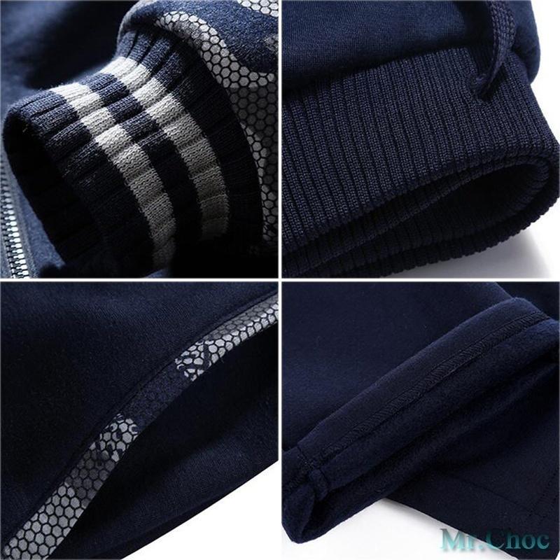 Maglioni con cappuccio in velluto invernale da uomo Plus Tute da jogging Uniformi da baseball casual Abbigliamento sportivo slim fit