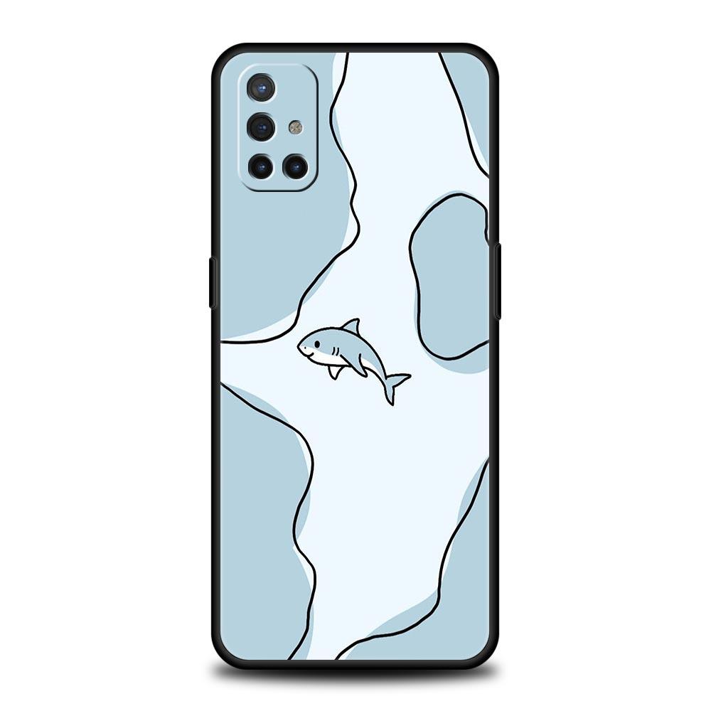 Handyhülle mit Meereshaie-Muster für Oneplus 13R 13 12R 11 10T 10R Nord N100 N200 N10 10 9 9R 9RT CE 3 2 Z Pro Weiche TPU-Hülle