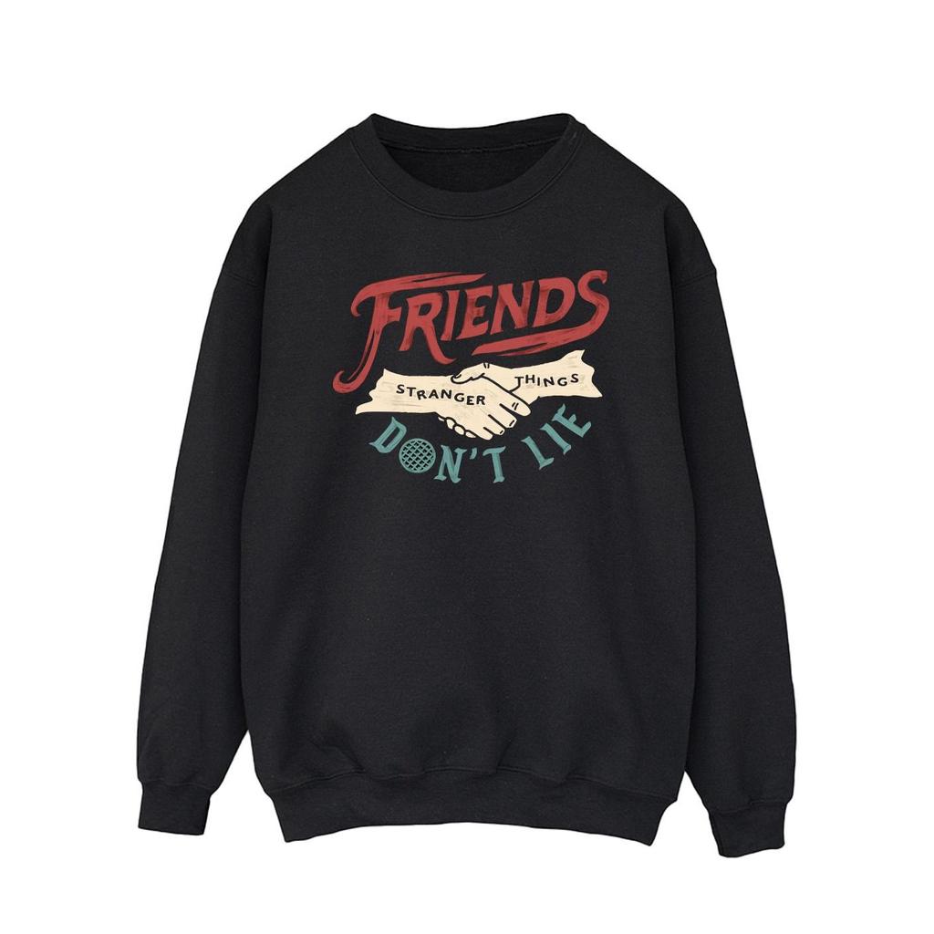 Netflix Mens Stranger Things Friends Don´t Lie Hands Sweatshirt