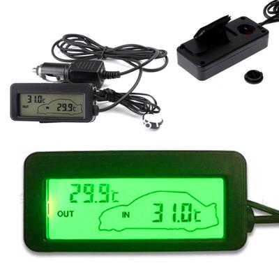 12V Mini Temperatur Sensor LCD Auto Digital Thermometer Auto Temperatur Indoor Outdoor Meter Gauge Instrumente Mit 1,5 m Kabel
