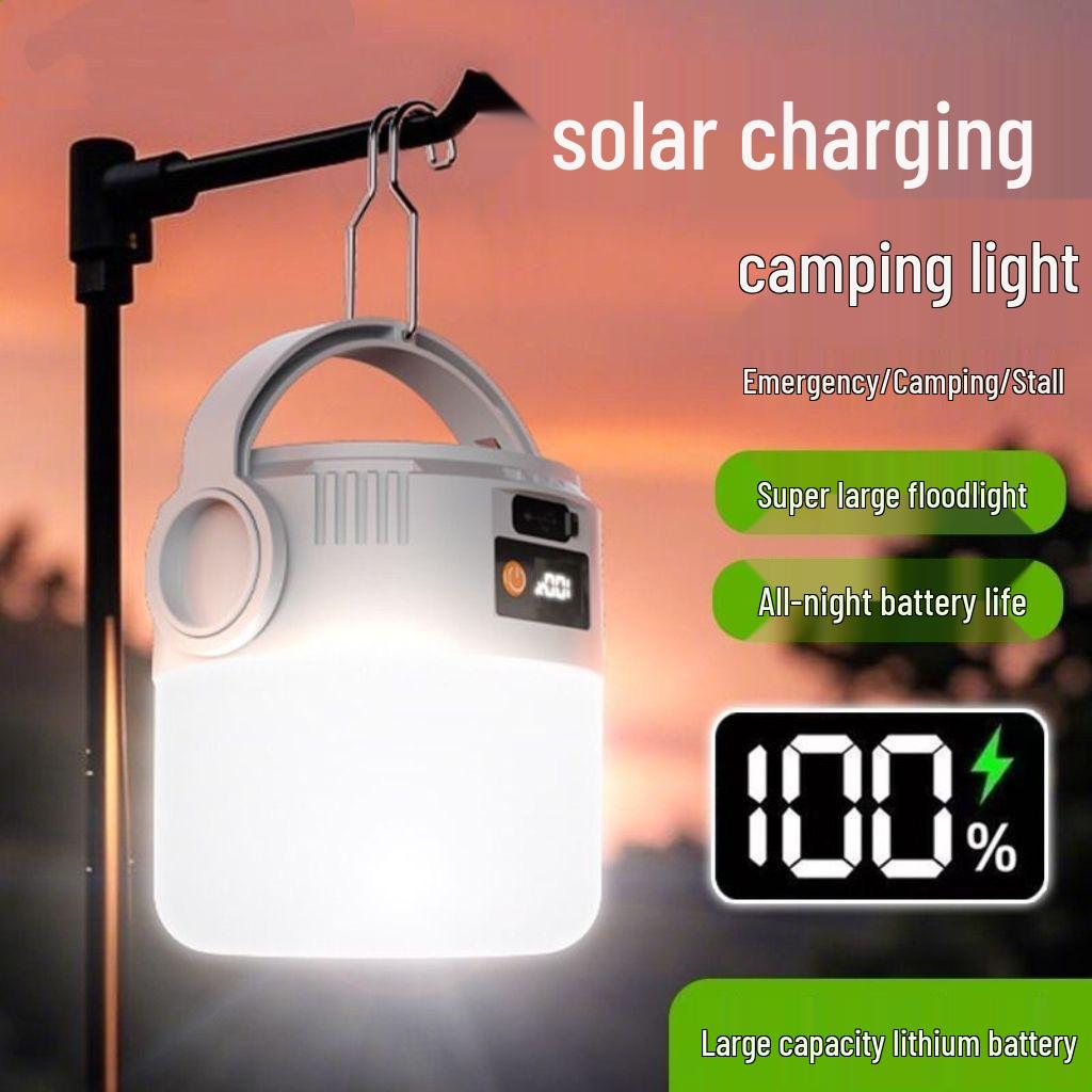 Solar LED Camping & Emergency Light with Long Battery Life
