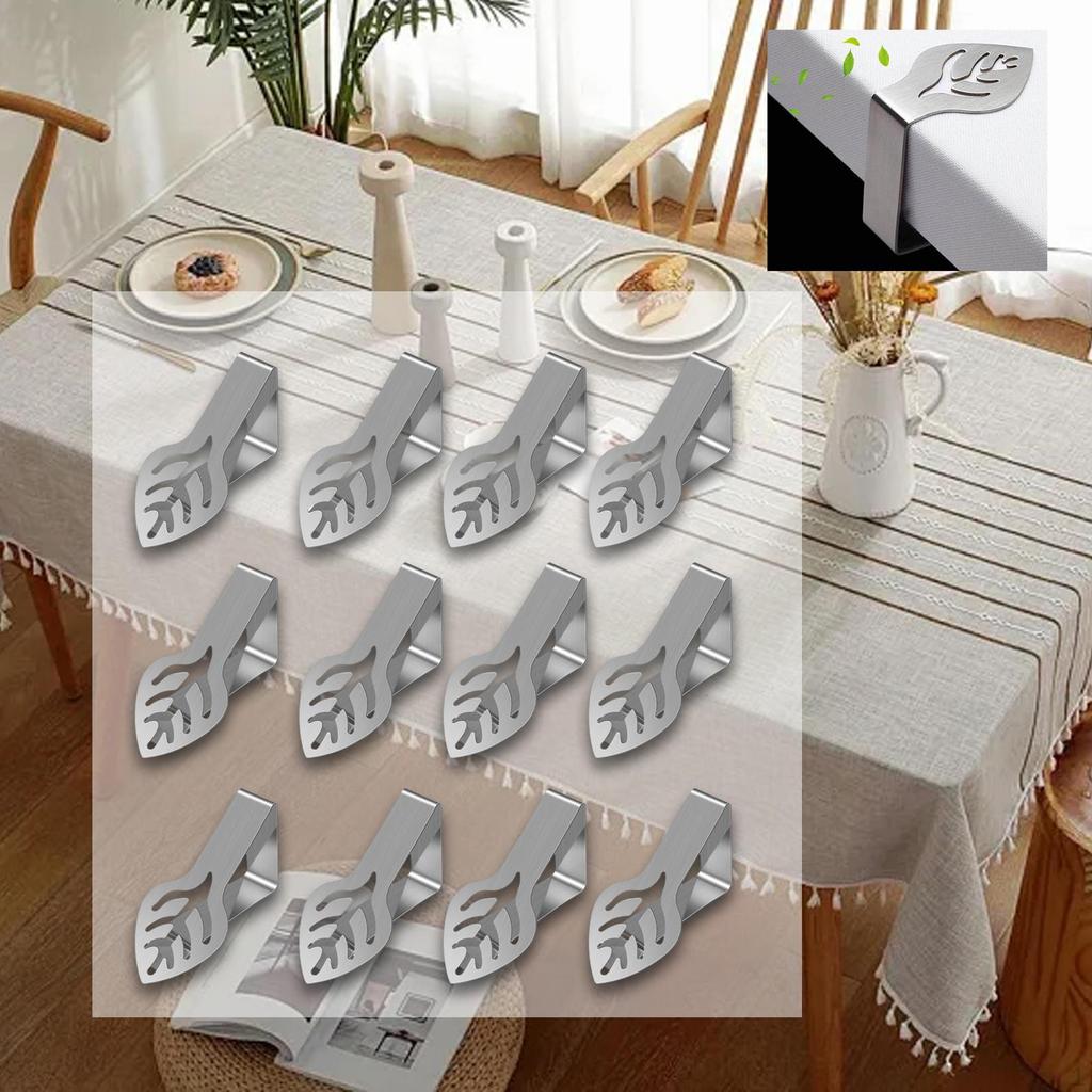 12 Pieces Picnic Tablecloth Clips Table Cloth Holders Premium Cover Clamps for Dining