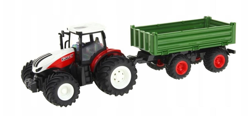TRAKTOR Z PRZYCZEPĄ R/C 45x16,5x17cm 7588