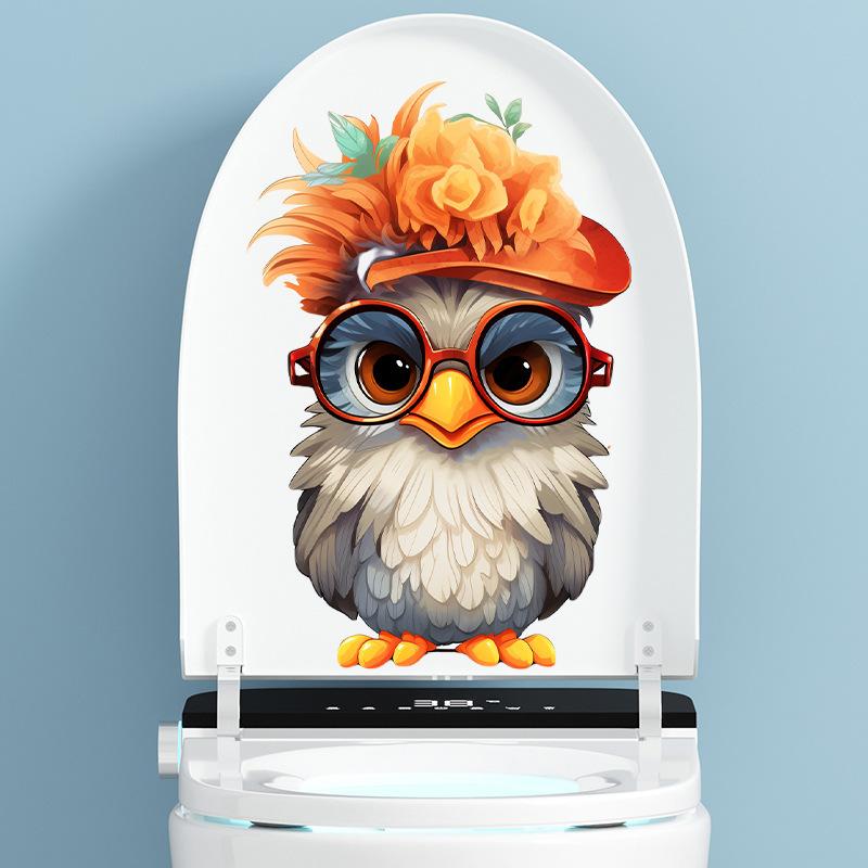 Roztomilé ptačí samolepky na zeď Kreativní dekorace do dětského pokoje na toaletu Moderní samolepky