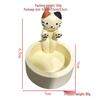 Creative Cat Candlestick: Cartoon Kitten Bonfire Aromatherapy Candle for Desktop Decor