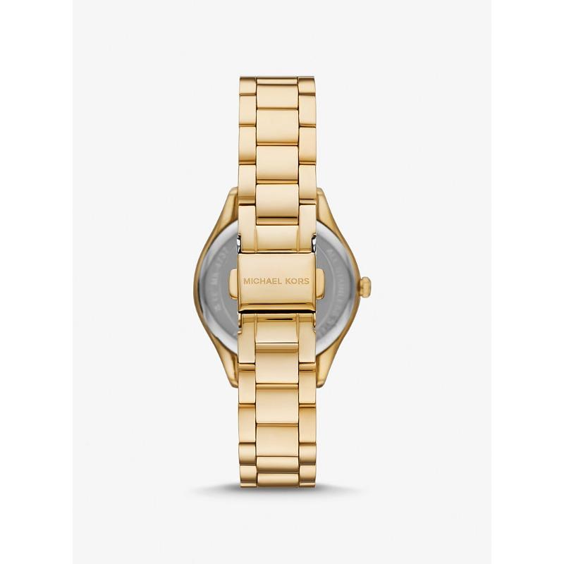 Michael Kors Reloj Mini Lauryn Pavé Tono Dorado MK4737