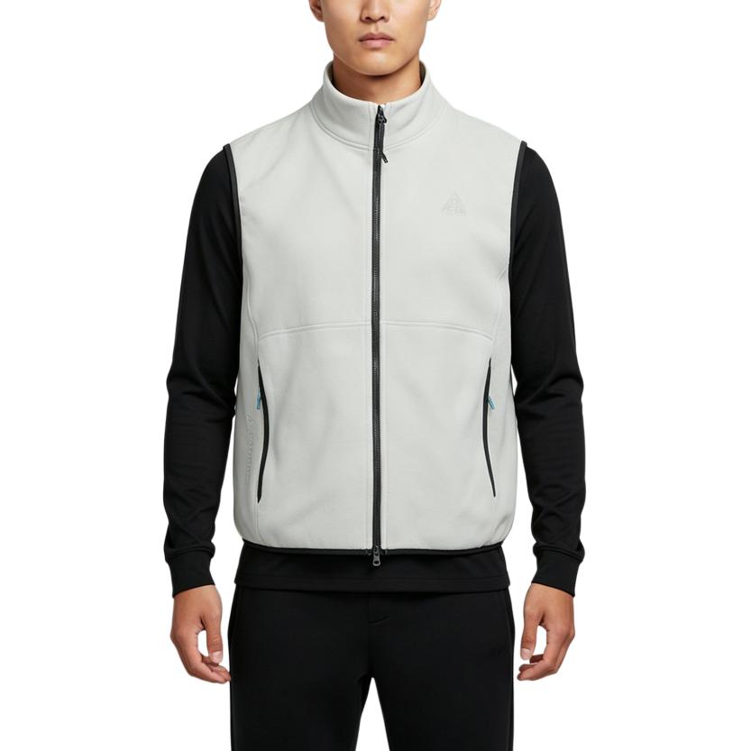 Nike ACG Series AS U Wolf Tree FZ Vest Solid Color Stand Collar Zipper Sleeveless Vest Men vests IF0976-020 S