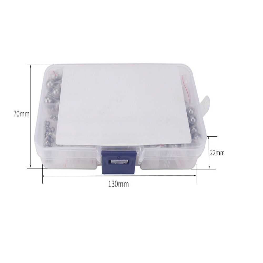 300pcs 5/16",3/8",1/2",1/8", 5/32",3/16" 7/32" Bearing Ball Assortment Kit  Auto Parts