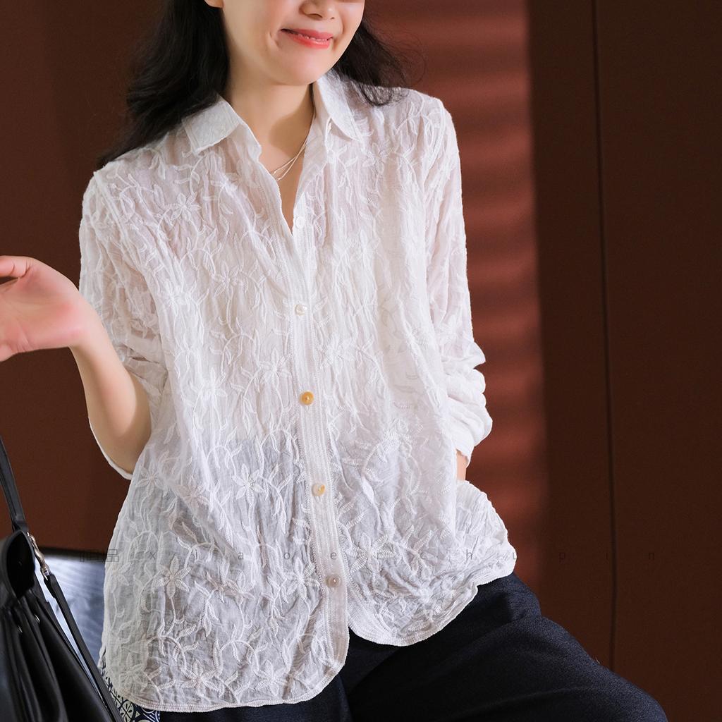 Dimanaf 2024 New Summer Shirt Women Lace Blouse Short Sleeve Basic Fashion Tops Tees Casual Loose White Tees