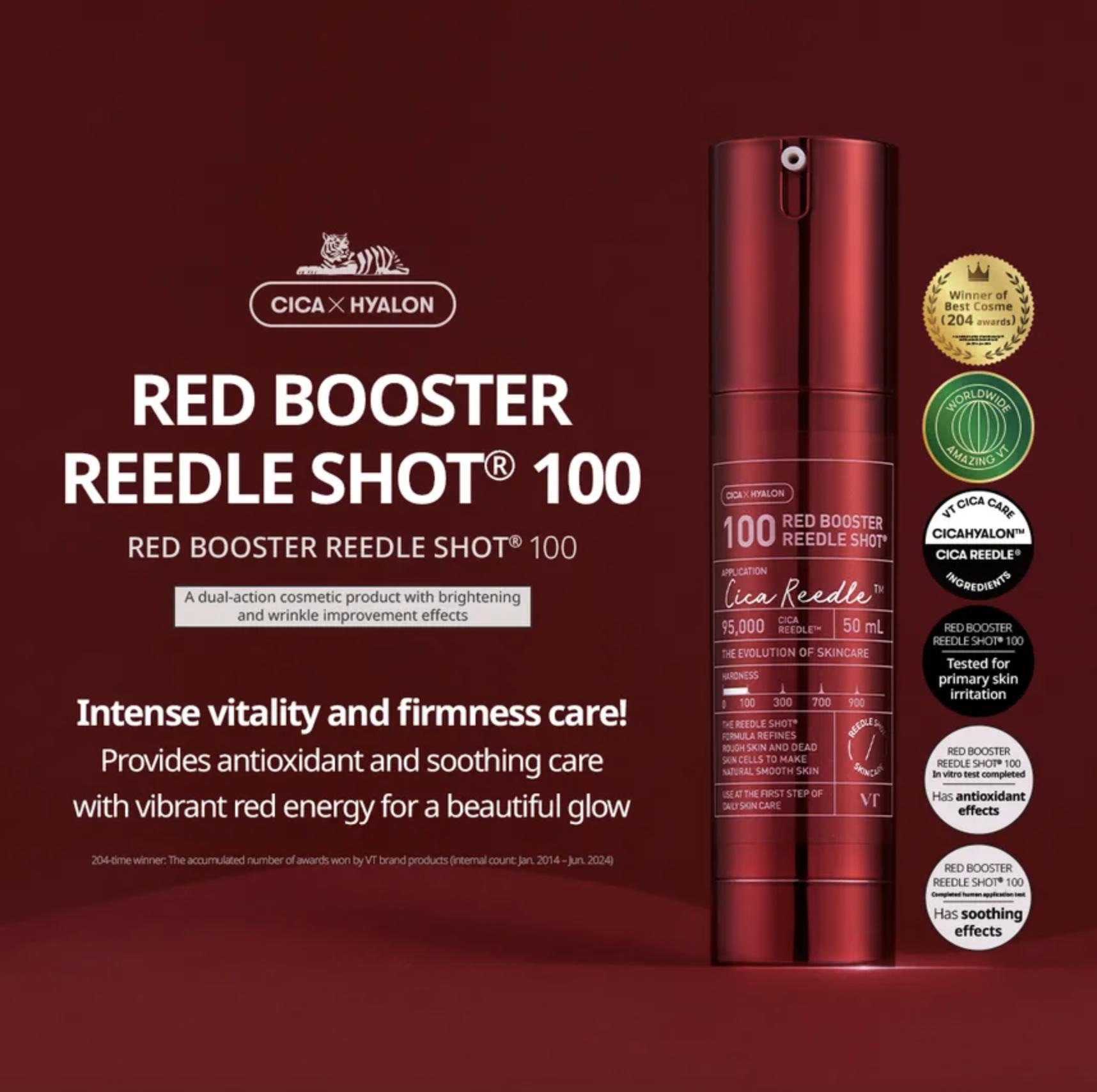 

VT Red Booster Reedle Shot 100 (50мл) – Інтенсивне оновлення та омолодження шкіри