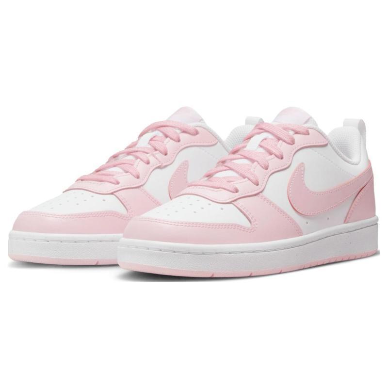 Nike Court Borough Low 2 SE White Pink Foam GS Sneakers DQ0492-100