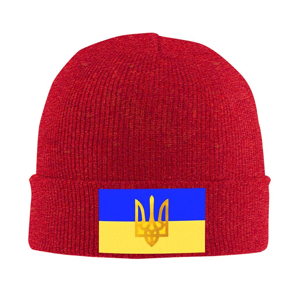 Ukraine Flag Bonnet Hats Beanie Hats Winter Printed Knit Hat Cool Unisex Women Unisex Outdoor Elastic Cap
