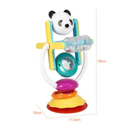 Rotating Colorful Baby Rattle Baby Eating Table Stroller Infant Suction Handbell Toy