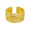 [Gaocai Gold Pattern] Get Rich Soon, Copper Coins Are Transferred, Lucky Opening Rings, Exquisite Retro High-End Rings, Women