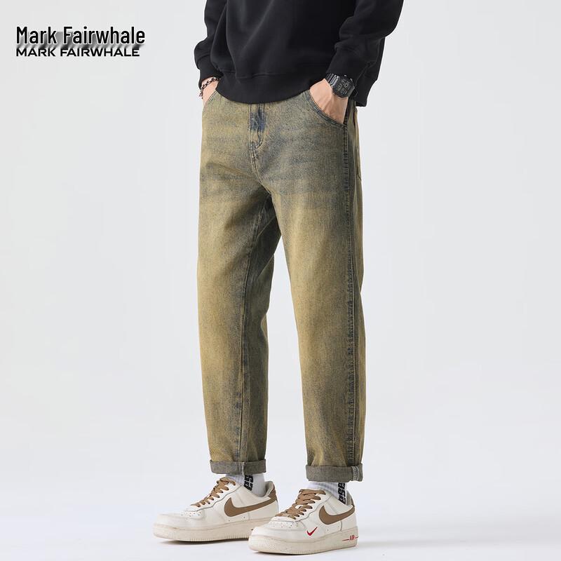 Mark Fairwhale Men's Loose Straight-Leg Jeans