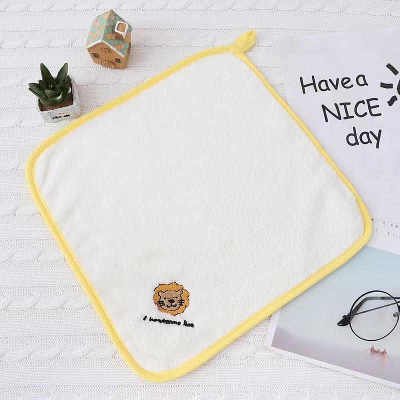 Cartoon Coral Fleece Kids Towels—Baby Face/Bath/Drool Washcloths.Ultra-soft like clouds, super absorbent.Cute designs