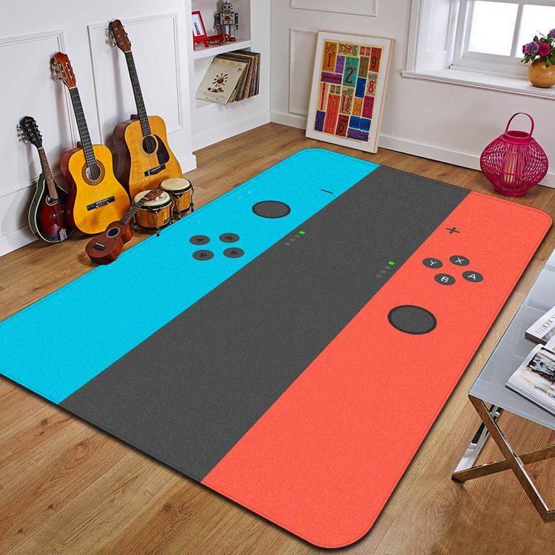 C-Creative Switch Game Carpet Fashion Yoga Mat Bedroom Decoration Carpet Living Room Bathroom Decoration Floor Mat Birthday Gift