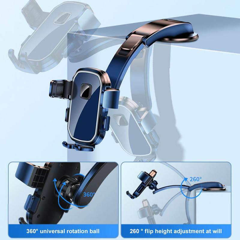SEAMETAL Car Phone Holder Car Mount Holder Suction Cup 360° Adjustable Stand for Cell Phone Support