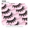 Xiaohongshu Cartoon Curled Dense Eyelashes: 10 Pairs of Little Devil Style in European and American Designs