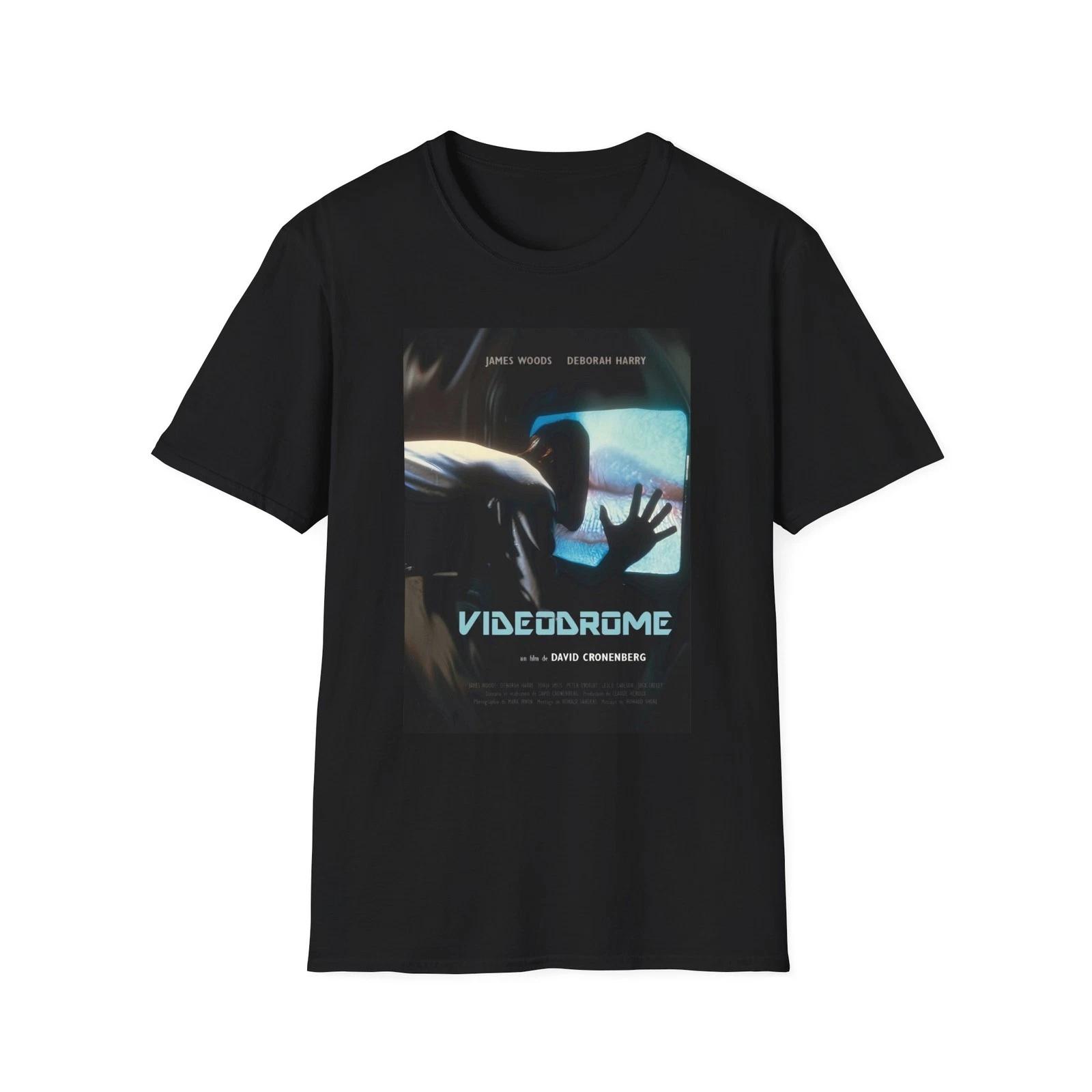 Videodrome Cult Horror Movie Poster Unisex Heavy Cotton Tee Shirt 3XL
