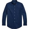 Polo Camicia a maniche lunghe ricamata con logo piccolo pony lavato Uomo camicie Indaco 710716303-001