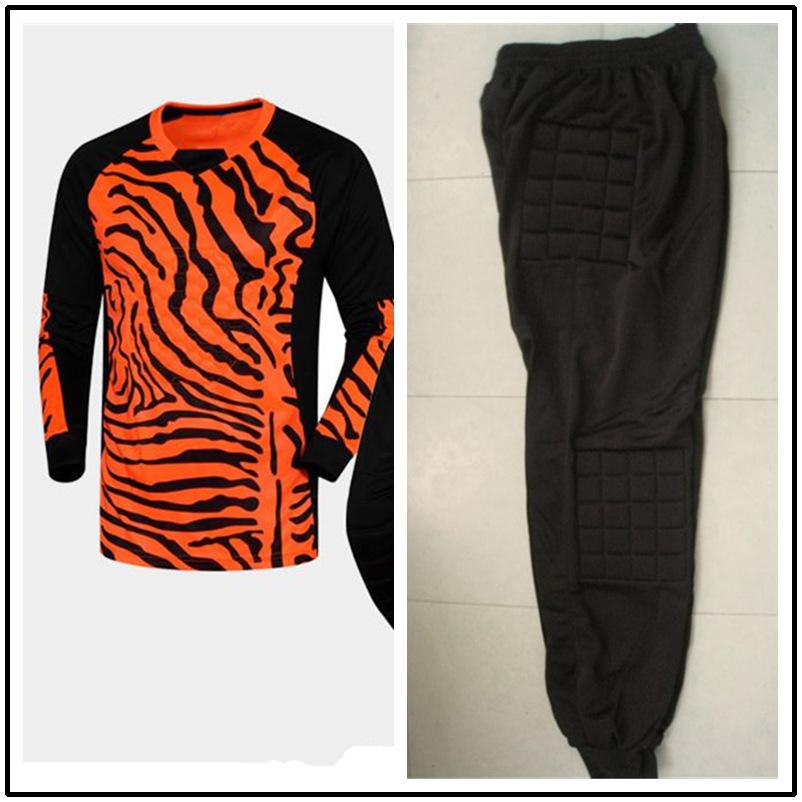 Soccer goalkeeper uniform set, goalkeeper set, long-sleeve soccer goalkeeper kit M-3XL M/165