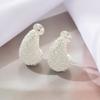 Vintage Matte Particles Water Drop Ear Cuff Earring for Women Simple Irregular Hollow Stud Earrings Jewelry for Party Gift