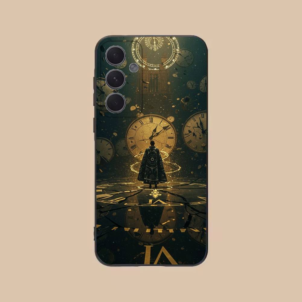

The Clock Phone Case For Samsung S25,24,21,22,23,20,S30,Ultra,Plus,Fe,Lite,Note,5G Black Cover SamsungS30Plus