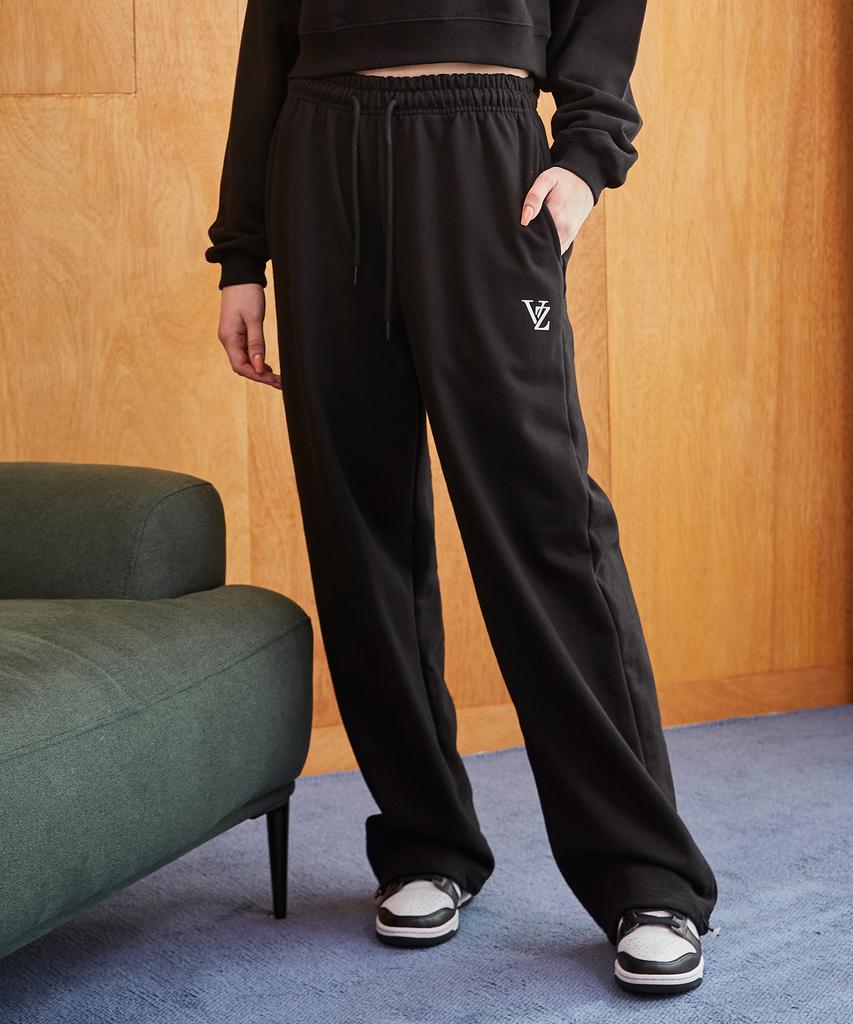 Bajal Vz Printed Wide 2-Way Pants Black