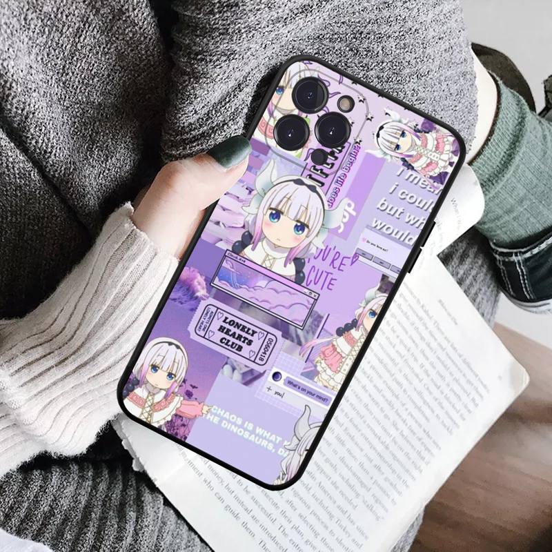 Miss Kobayashis Dragon Maid Anime Phone Case For iPhone 14 11 12 13 Mini Pro Max 8 7 6 6S Plus X SE 2020 XR XS Funda Case