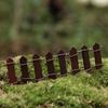 1/5 mini fence, wooden fence, miniature landscape decoration, potted plant decoration, miniature decoration
