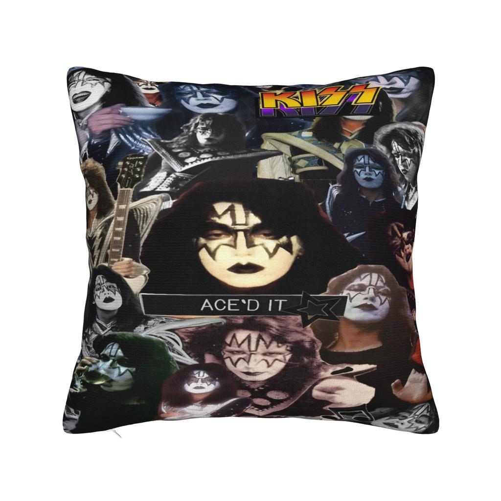 Home Decor Ace Frehley The Spaceman 1951-2025 Pillowcases Merch Kiss Band Pillow Cover Square Multiple Sizes