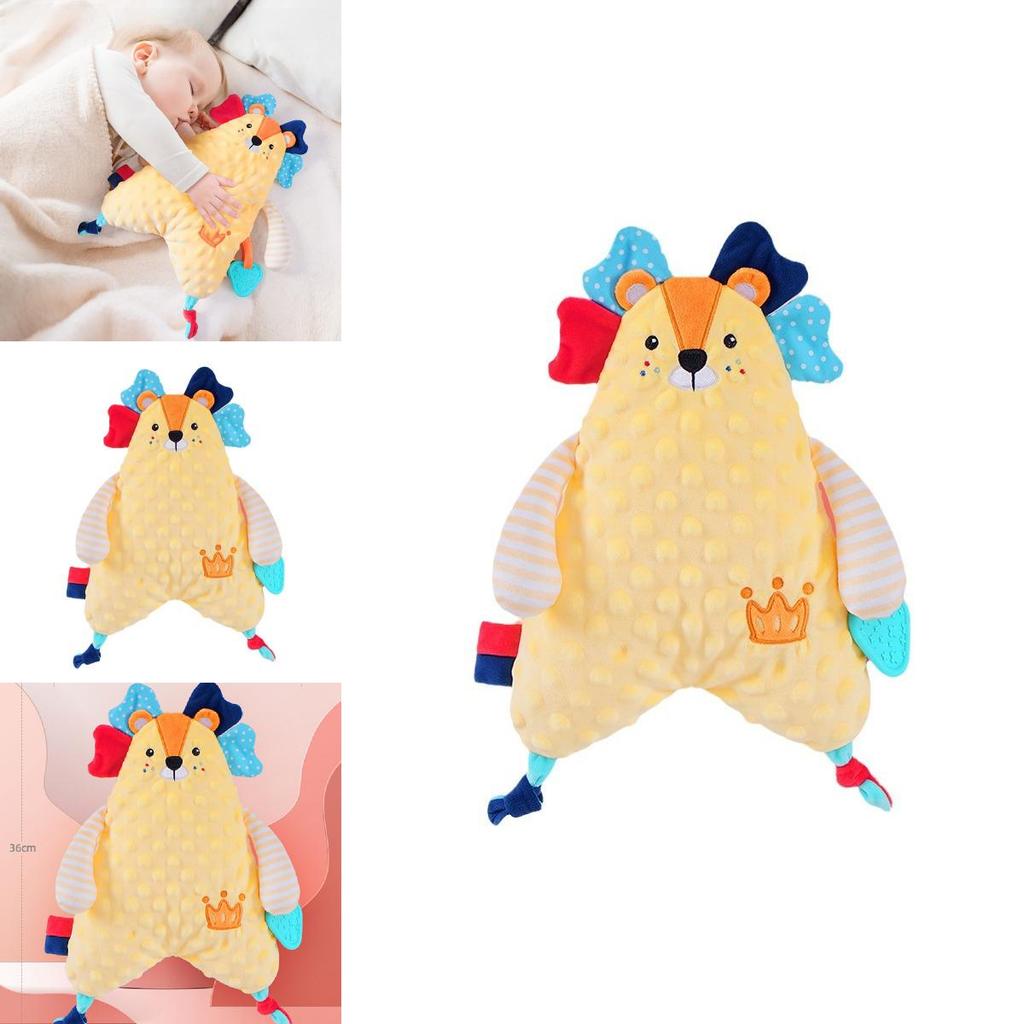 Lion Animal Plush Baby Toy With Gentle Touch For Early Development And Teething